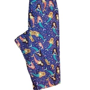 Lularoe Mermaid leggings Os (2-10)